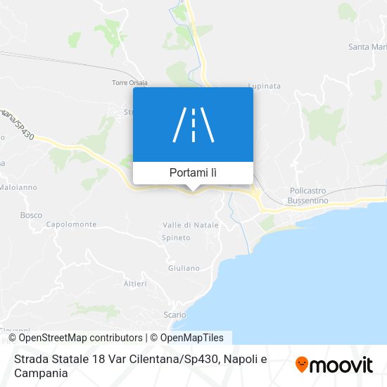 Mappa Strada Statale 18 Var Cilentana / Sp430