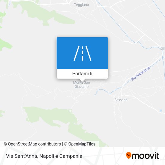Mappa Via Sant'Anna