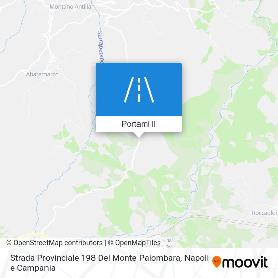 Mappa Strada Provinciale 198 Del Monte Palombara