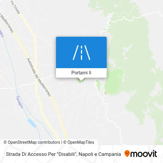 Mappa Strada Di Accesso Per "Disabili"