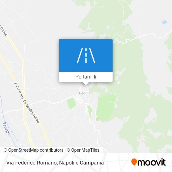 Mappa Via Federico Romano
