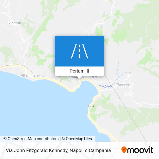 Mappa Via John Fitzgerald Kennedy
