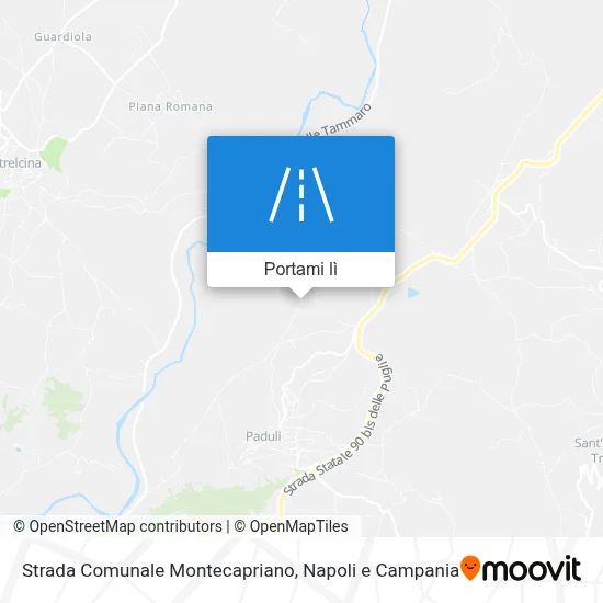 Mappa Strada Comunale Montecapriano