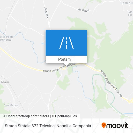 Mappa Strada Statale 372 Telesina