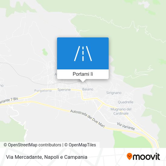 Mappa Via Mercadante