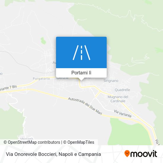 Mappa Via Onorevole Boccieri