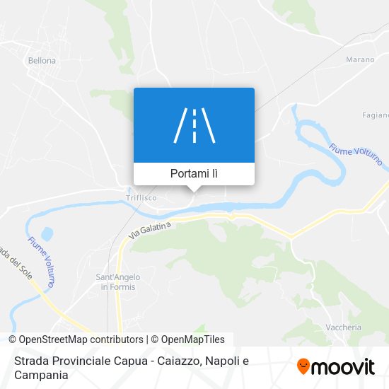 Mappa Strada Provinciale Capua - Caiazzo