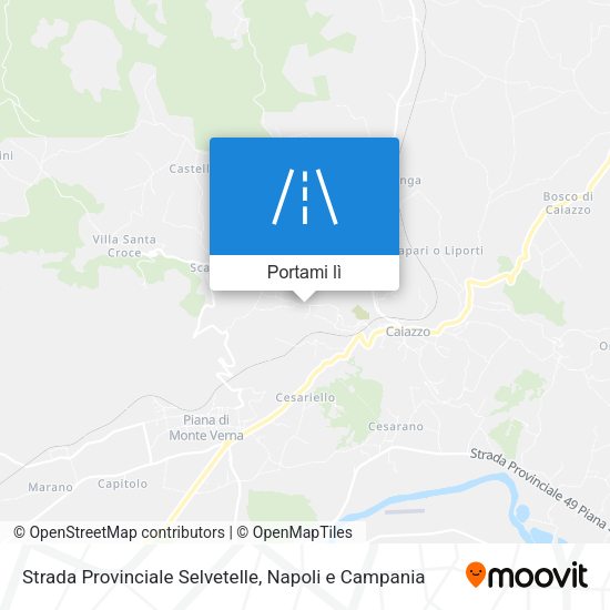 Mappa Strada Provinciale Selvetelle
