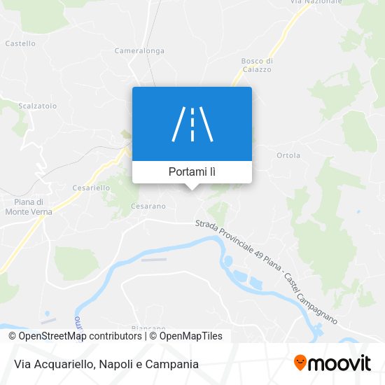Mappa Via Acquariello