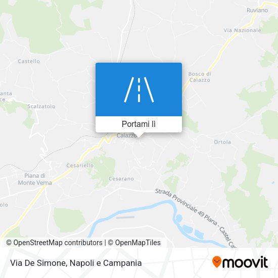 Mappa Via De Simone