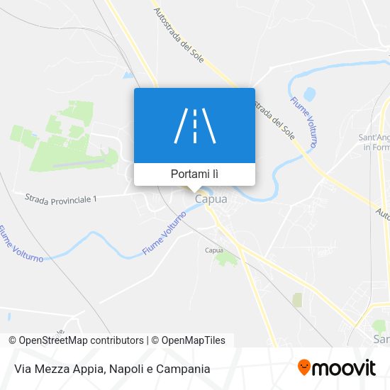 Mappa Via Mezza Appia
