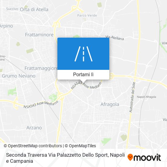 Mappa Seconda Traversa Via Palazzetto Dello Sport