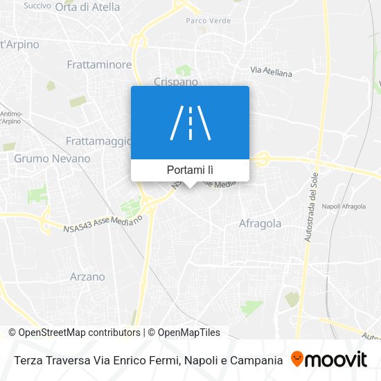 Mappa Terza Traversa Via Enrico Fermi
