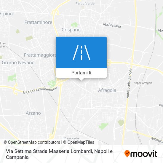 Mappa Via Settima Strada Masseria Lombardi