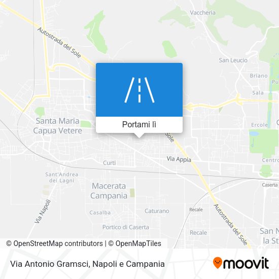 Mappa Via Antonio Gramsci