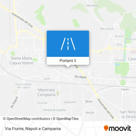 Mappa Via Fiume