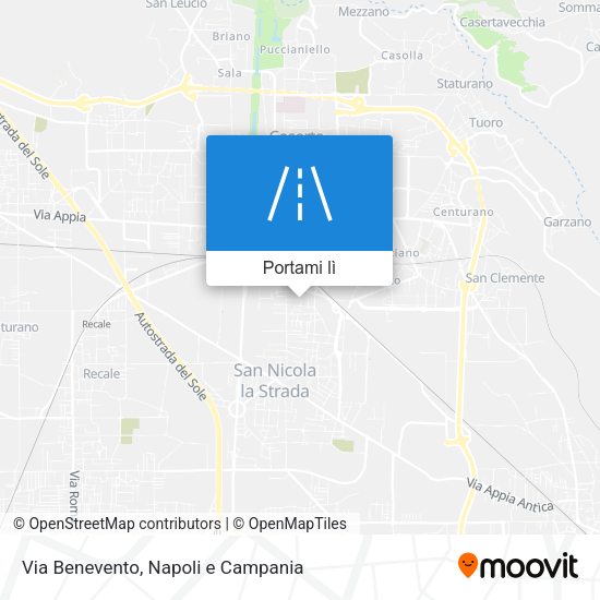 Mappa Via Benevento