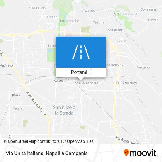 Mappa Via Unità Italiana