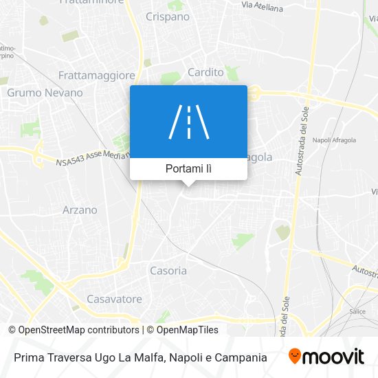 Mappa Prima Traversa Ugo La Malfa