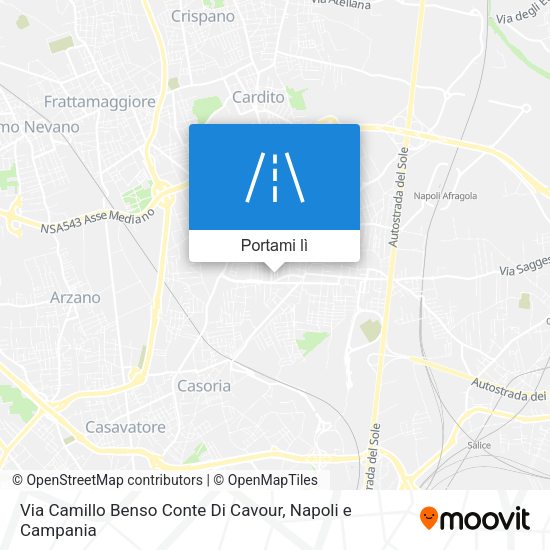 Mappa Via Camillo Benso Conte Di Cavour