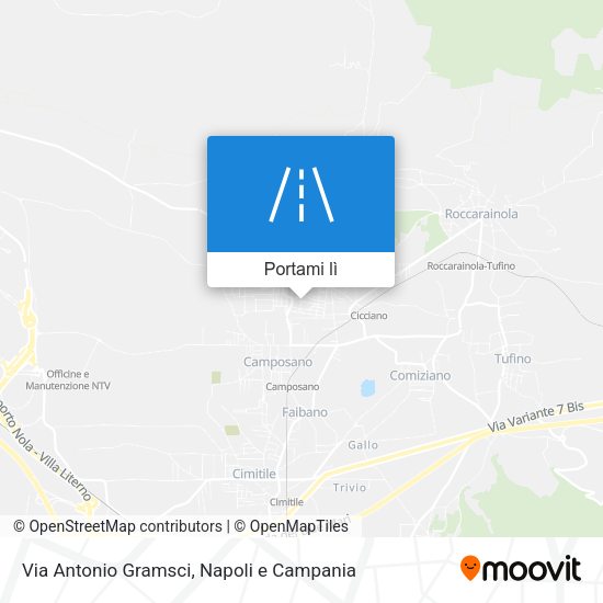 Mappa Via Antonio Gramsci