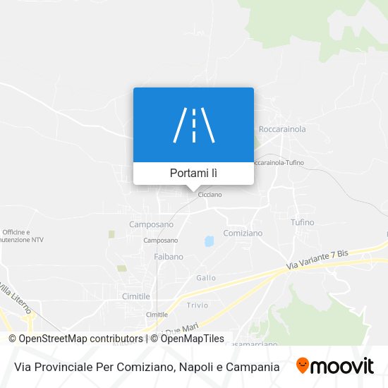 Mappa Via Provinciale Per Comiziano