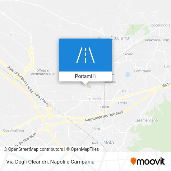 Mappa Via Degli Oleandri