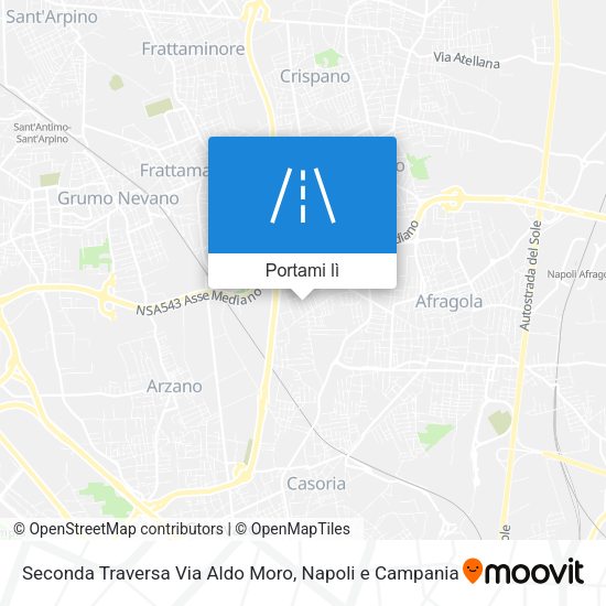Mappa Seconda Traversa Via Aldo Moro
