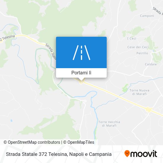 Mappa Strada Statale 372 Telesina