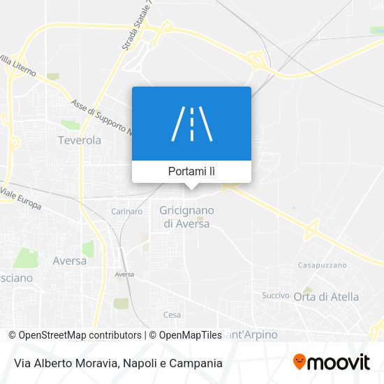 Mappa Via Alberto Moravia