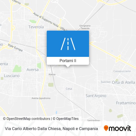 Mappa Via Carlo Alberto Dalla Chiesa