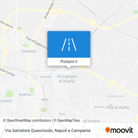 Mappa Via Salvatore Quasimodo