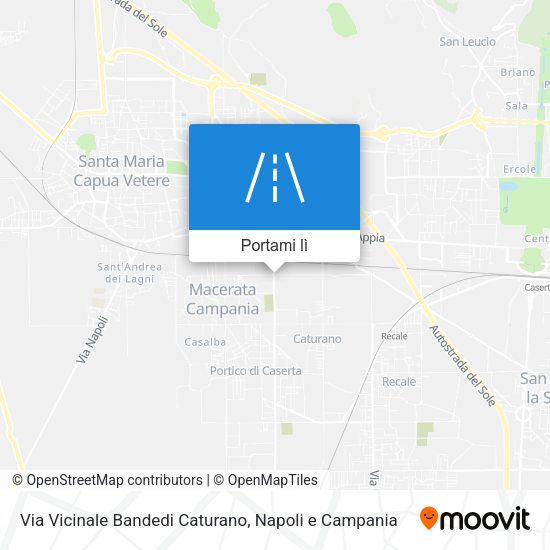Mappa Via Vicinale Bandedi Caturano
