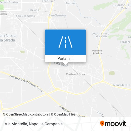 Mappa Via Montella