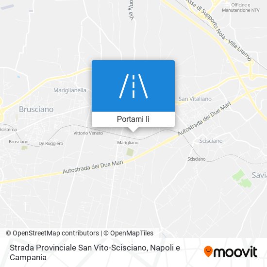 Mappa Strada Provinciale San Vito-Scisciano