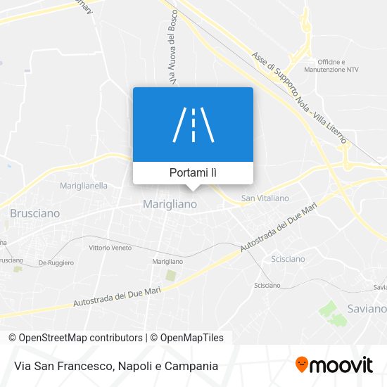 Mappa Via San Francesco