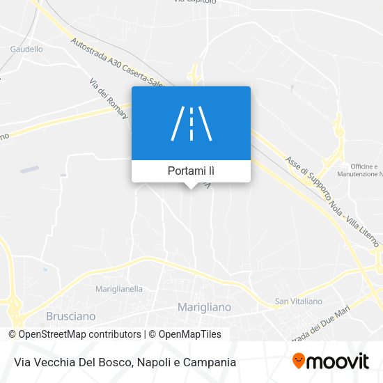 Mappa Via Vecchia Del Bosco