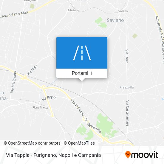 Mappa Via Tappia - Furignano
