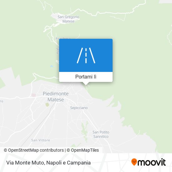 Mappa Via Monte Muto