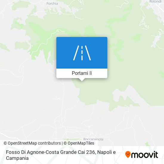 Mappa Fosso Di Agnone-Costa Grande Cai 236