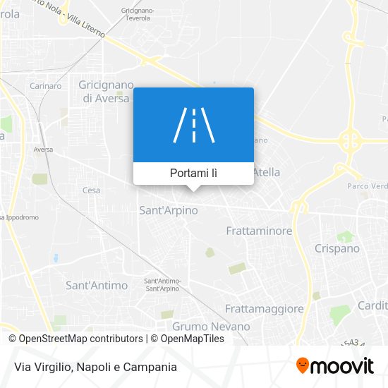 Mappa Via Virgilio