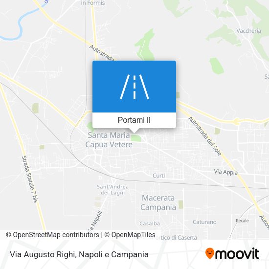 Mappa Via Augusto Righi
