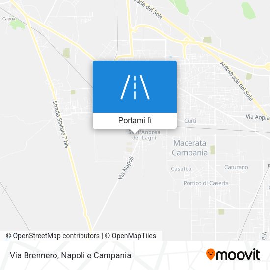 Mappa Via Brennero