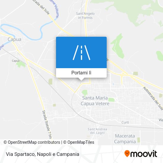 Mappa Via Spartaco