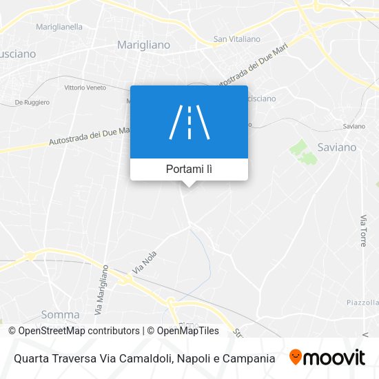 Mappa Quarta Traversa Via Camaldoli