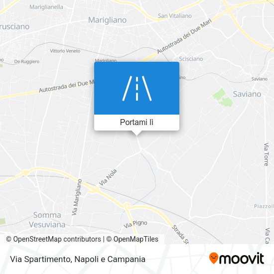 Mappa Via Spartimento