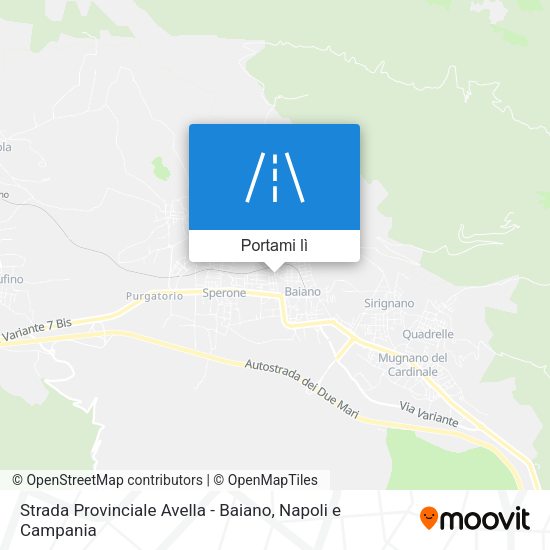 Mappa Strada Provinciale Avella - Baiano