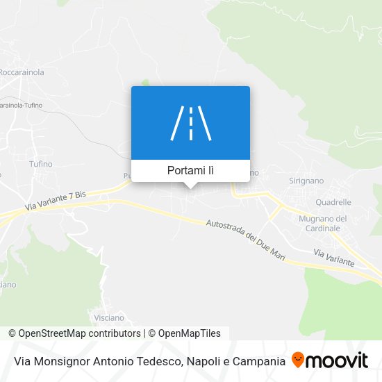 Mappa Via Monsignor Antonio Tedesco