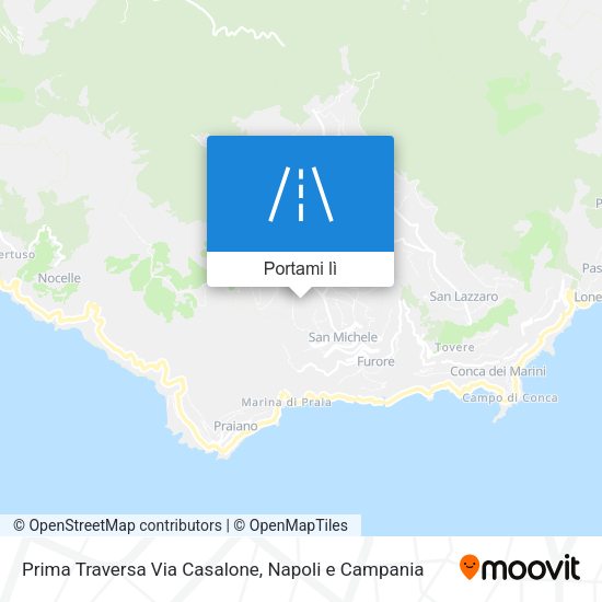Mappa Prima Traversa Via Casalone