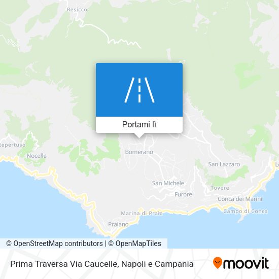 Mappa Prima Traversa Via Caucelle
